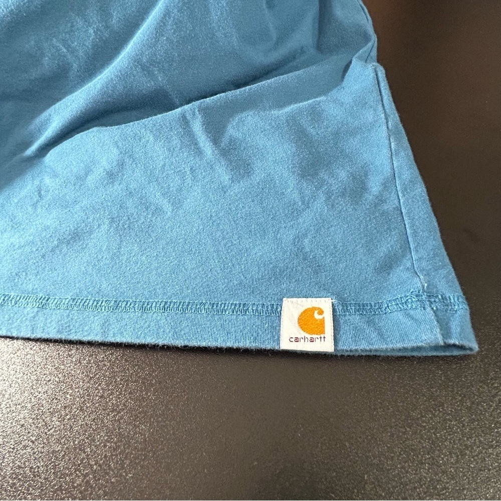 Carhartt Men's T-shirt Relaxed Fit "Force" Blue Green Size 3XL - Picture 3 of 8